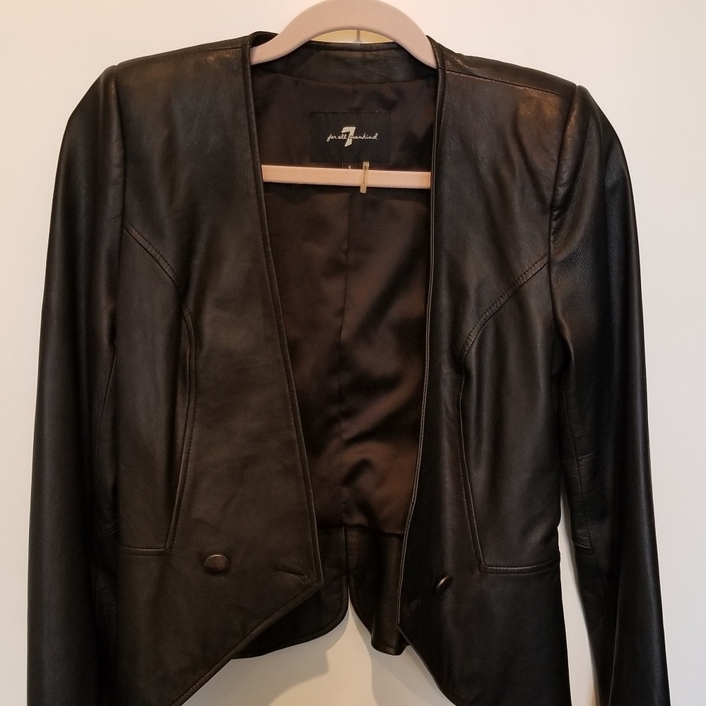 7 for all mankind moto jacket sz S